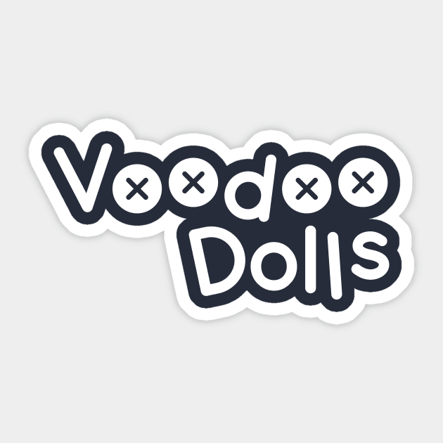 Voodoo Dolls Logo Sticker by sylvaindrolet